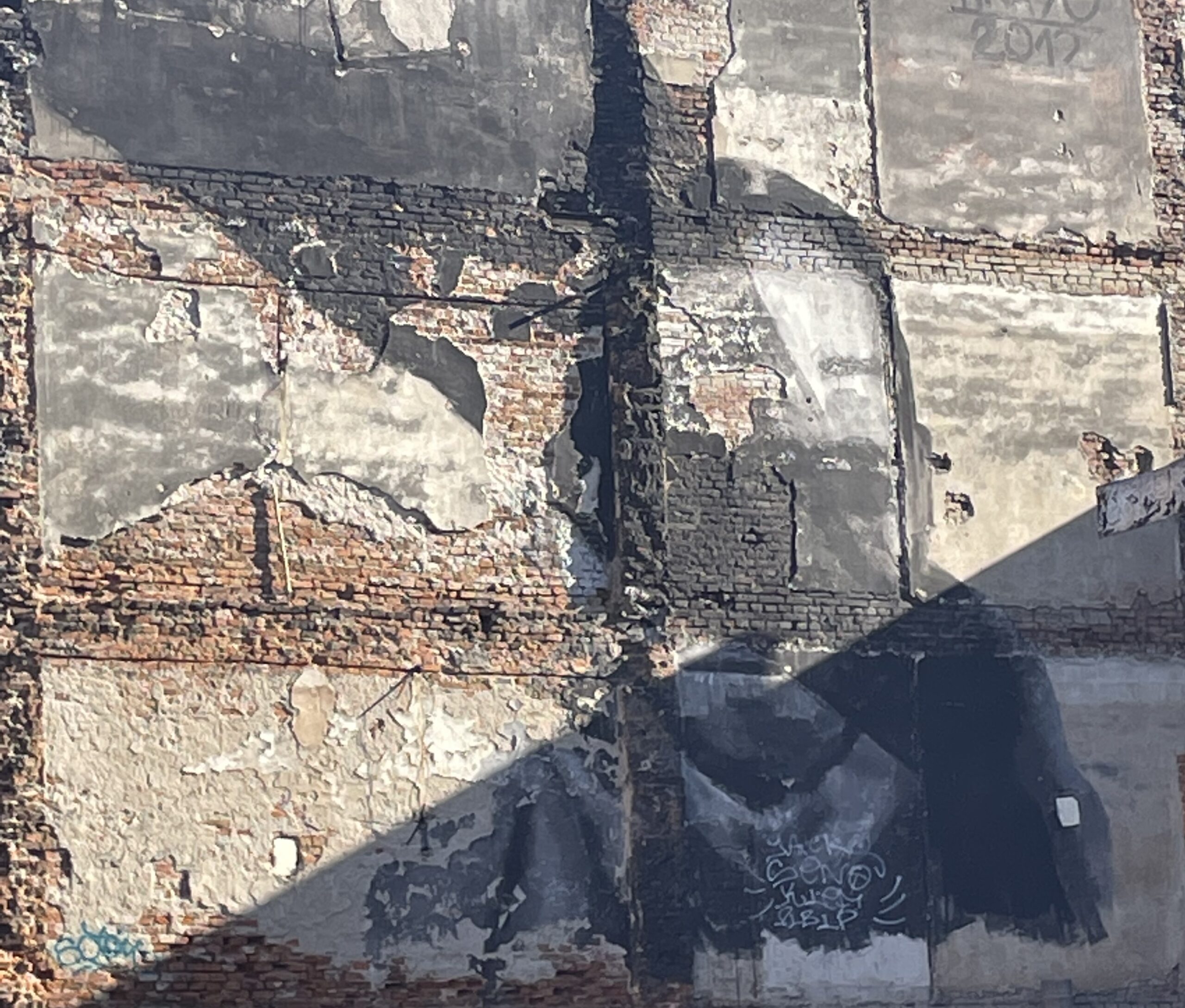 Mural obrazujący przemijanie